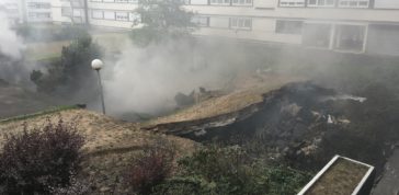 incendie dalle de marcouville pontoise parking sous-terrain