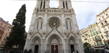Basilique Notre Dame de l'assomption de Nice, victime d'un attentat le jeudi 29 octobre